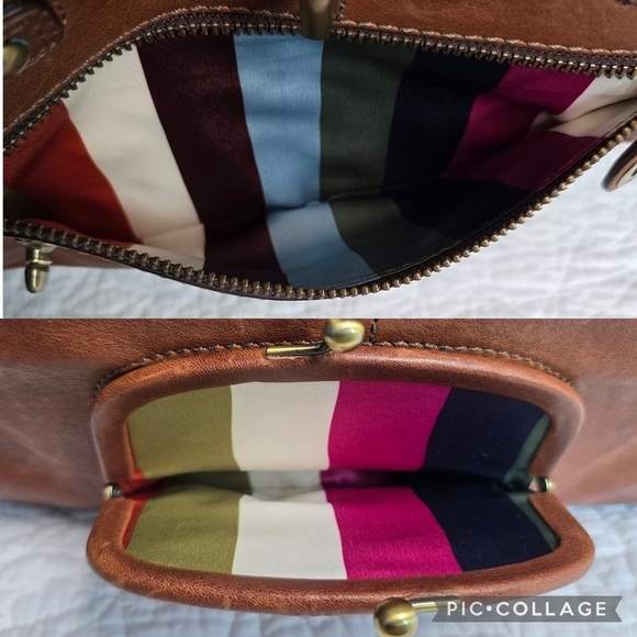 Coach Bridget 65th Anniversary Legacy Turnlock Kisslock Brown Shoulder Bag 11623 - Picture 16 of 17